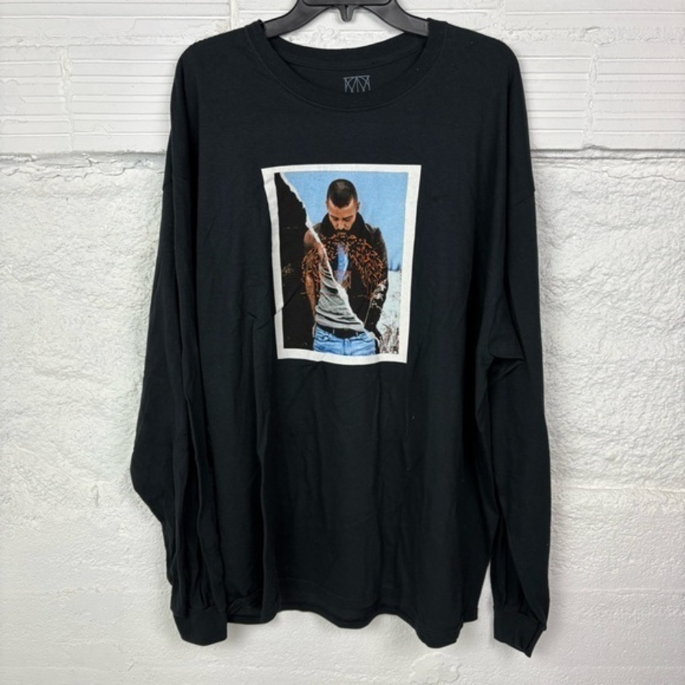 NWOT JUSTIN TIMBERlAKE black oversized long sleeve unisex MAN OF ThE WOODS tour